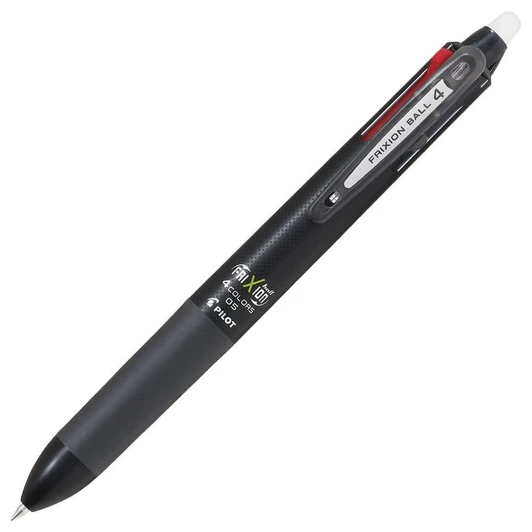  Pilot Erasable 4 Color Ballpoint Pen Friction Ball 4 0.5 Black LKFB 80EF B 