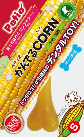 [PET TOY] Petio Dog Toy Kanderu Corn Chicken Flavor