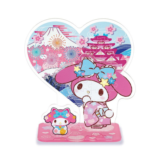 Jigsaw Puzzle Acrylic Stand Pop My Melody JAPAN (32 Pieces)