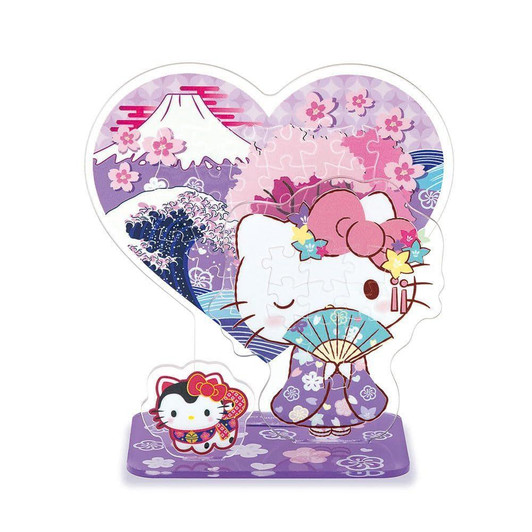 Beverly Jigsaw Puzzle Acrylic Stand Pop Hello Kitty JAPAN (32 Pieces) 