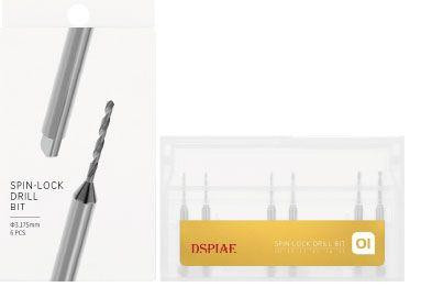  DSPIAE XDB-S01 Flat Shank Drill Set (1.0 mm, 1.1 mm, 1.2 mm, 1.3 mm, 1.4 mm, 1.5 mm) 