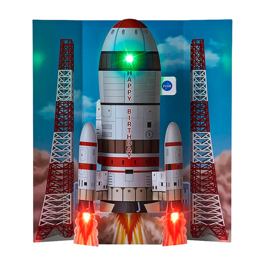 Sanrio Other Greeting Card Birthday Celebration Light And Melody Space Rocket JPME73-6 878723