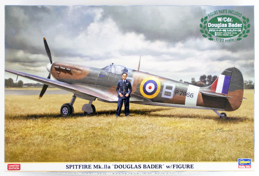 Hasegawa 08247 Royal Air Force Spitfire Mk.2a "Douglas Bader" w/ Figure 1/32 scale kit