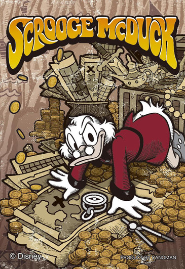 Yanoman Jigsaw Puzzle Vintage / Scrooge McDuck (70 Pieces) 