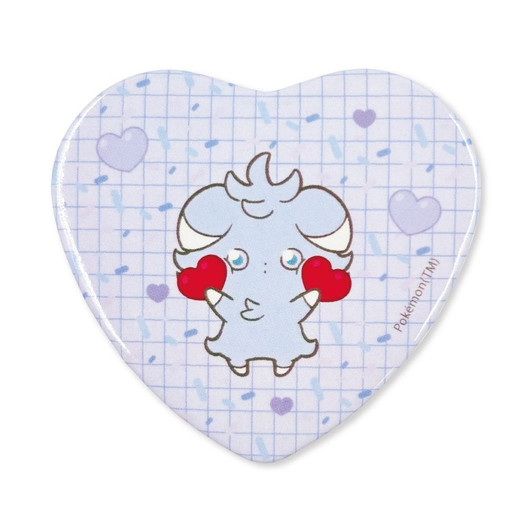 Pokemon Center Original Heart Can Badge 2 Piece Set Espurr And Tandemaus