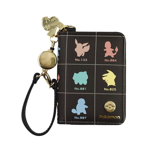 Pokemon Center Original Bi-Fold Pass Case Silhouette Colorful