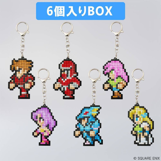 Square Enix Final Fantasy Pixel Remaster Build Charm Collection Vol.2 Box (6pcs)