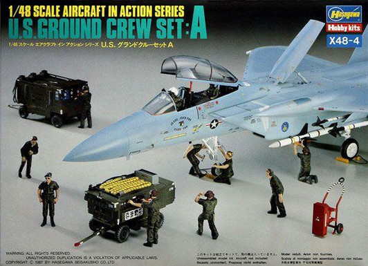  Hasegawa 1/48 US Ground Crew Set A Plastic Model 