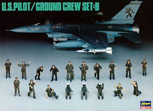 Hasegawa 1/48 US Ground Crew Set B Plastic Model
