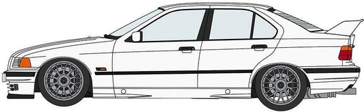  Hasegawa 1/24 BMW 320i Custom Version Plastic Model 