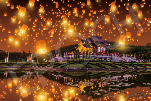 Jigsaw Puzzle Radiant Lantern Night (1000 Pieces)