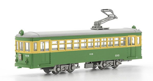 Hasegawa 1/80 Enoshima Electric Railway 100 Series Plastic Model Kit With Scenery Sheet