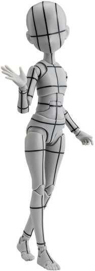 Bandai S.H.Figuarts Body-chan -Ken Sugimori- Edition -Wireframe- (Gray Color Ver.)