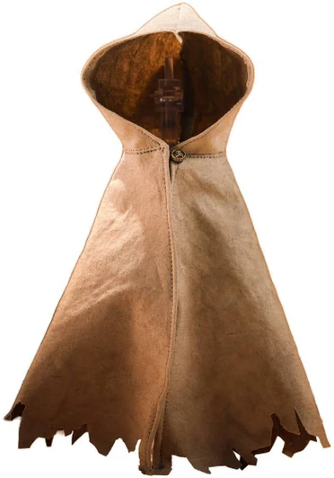  Snail Shell Weathered Hooded Cape - Desert (Size M) 