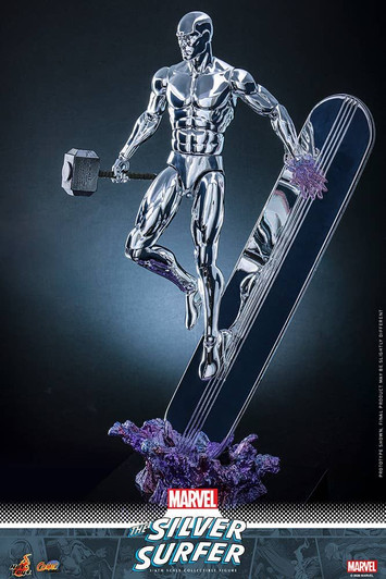 Hot Toys 1/6 Comic Masterpiece Silver Surfer Fully Poseable Figure (Marvel Comics: Fantastic Four)
