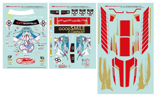 Good Smile Company GSR Character Customization Series 052: Racing Miku SPA 2025 Ver. 1/10 Scale Sticker Set (Hatsune Miku GT Project)