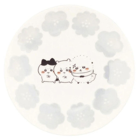 Yamaka Chiikawa Happy Blossom Thirteen Point Five Centimeter Plate Blue