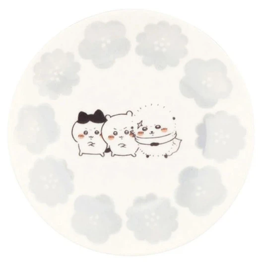  Yamaka Chiikawa Happy Blossom Thirteen Point Five Centimeter Plate Blue 