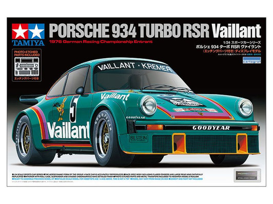 Tamiya 24334 1/24 Porche 934 Turbo RSR Vaillant Plastic Model