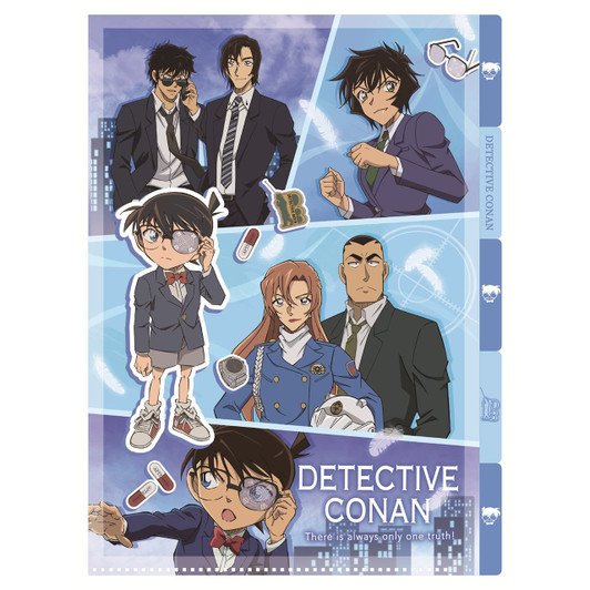 T's Factory Detective Conan Five Index File Sky Blue