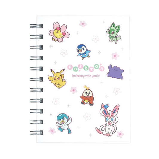  Pokemon Center Original A6W Ring Notebook / Sakura Flyer 