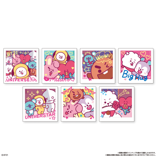 Bandai Candy BT21 Snack With Die Cut Sticker BOX(10pcs)
