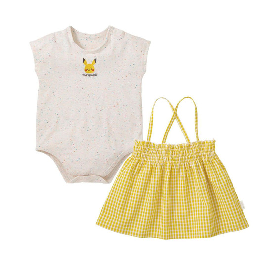 Pokemon Center Original Monpoke Cami Dress Attached Short Sleeve Romper