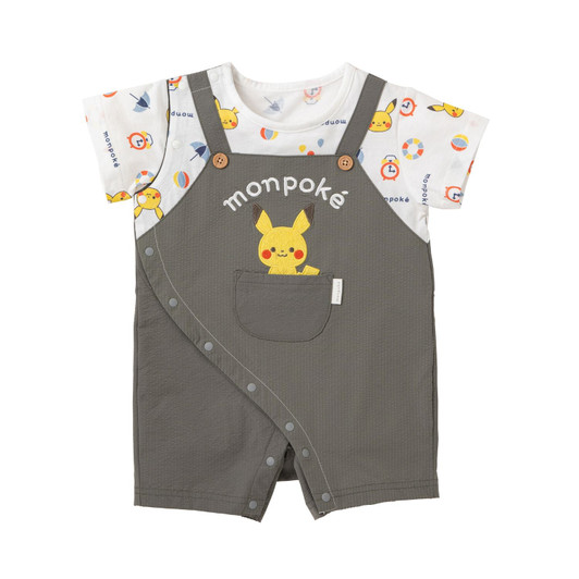 Pokemon Center Original Monpoke Salopette Style Short Sleeve Romper KA