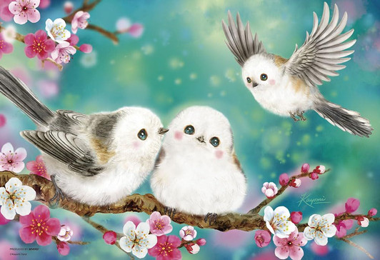 Jigsaw Puzzle Shimaenaga — Whisper of Early Spring (300 Pieces)