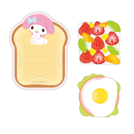  T's Factory Sanrio Concealable Message Memo Lively Picnic / My Melody 