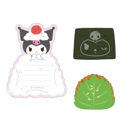 T's Factory Sanrio Hideable Message Memo Lively Picnic / Kuromi