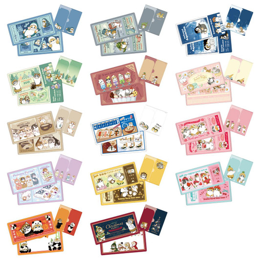  Ensky Mofusand Mitamemo Ticket File BOX (14pcs) (Reissue) 