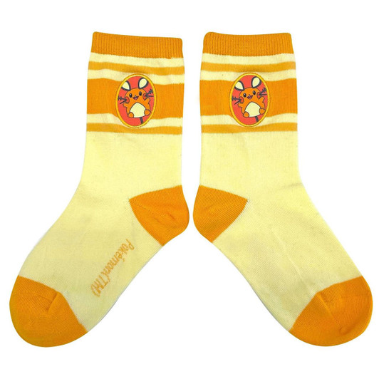 Pokemon Center Original Jigglypuff Patch Socks Dedenne Junior (15-21 cm)
