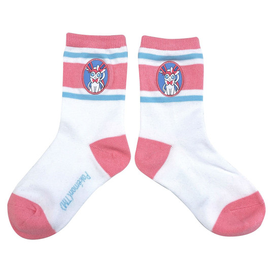 Pokemon Center Original Jigglypuff Patch Socks Sylveon Junior (15-21 Cm)