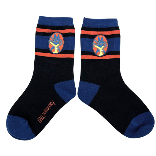 Pokemon Center Original Jigglypuff Patch Socks Mega Lucario Junior (15-21 Cm)