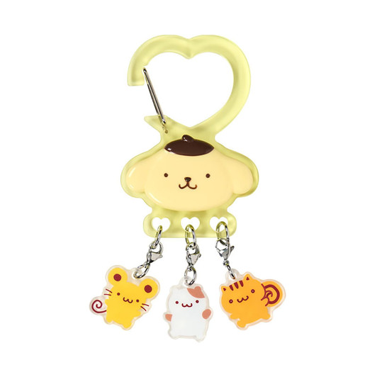 Sanrio PomPom Purin Carabiner Key Holder (Together With Favorite Friends) 867250
