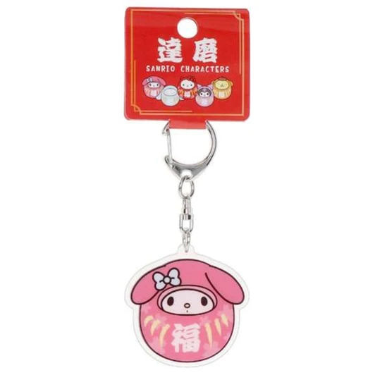 Sanrio Characters Acrylic Key Holder Daruma My Melody