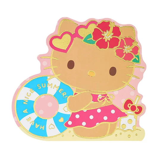 Sanrio Hello Kitty Message Card Summer Suntan JSP 29-6 038474