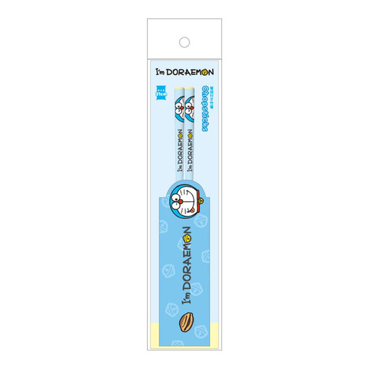 T's Factory I Am Doraemon Bamboo Chopsticks With Chopstick Sleeve Doraemon