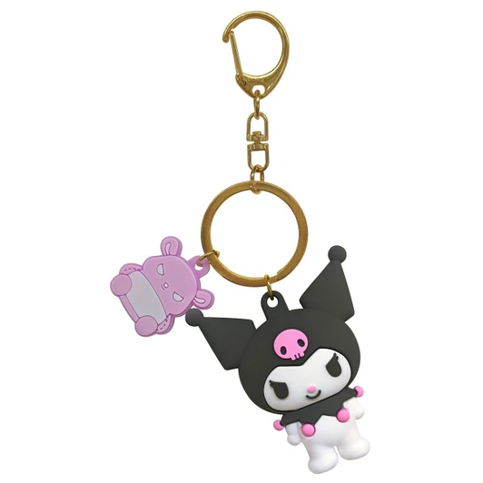 T's Factory Sanrio Twin Rubber Key Holder Kuromi