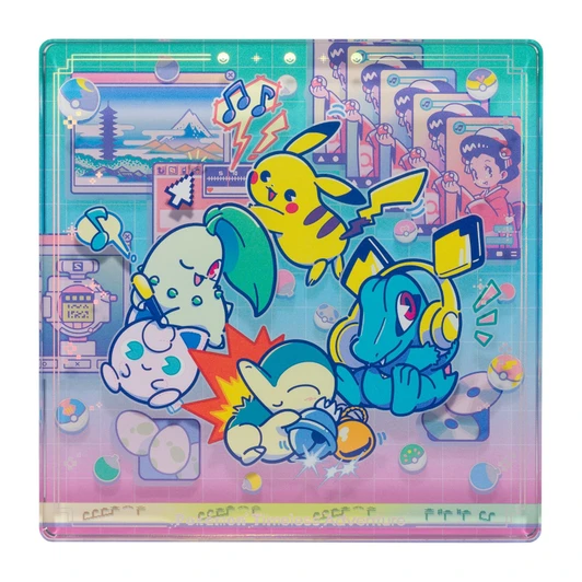Pokemon Center Original Acrylic Block Pokemon Timeless Adventure Johto