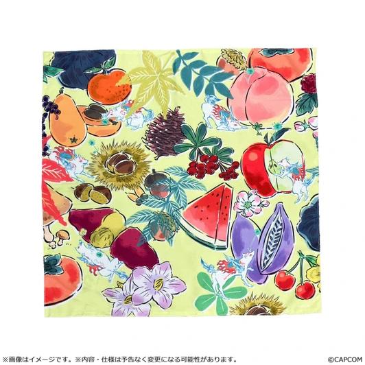 Capcom [Okami 20th Anniversary Reprint Art Project] Furoshiki by Mari Shimazaki on Okami's 11th Anniversary