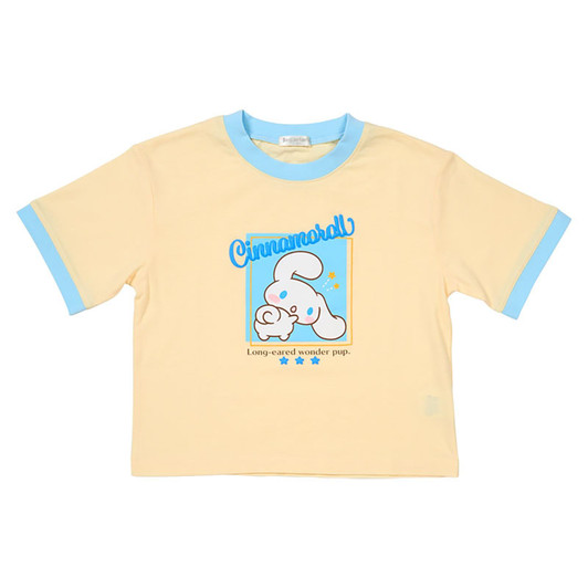 Sanrio Other Kids Short Sleeve T Shirt Cinnamoroll Light Yellow 827410