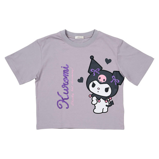 Sanrio Other Kids Short Sleeve T Shirt Kuromi Black 828157