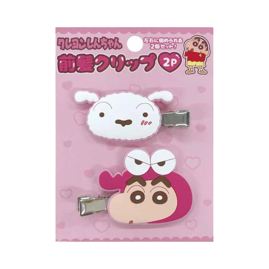 iplanning Crayon Shin Chan K7420 Front Hair Clip Two Pieces A Pink