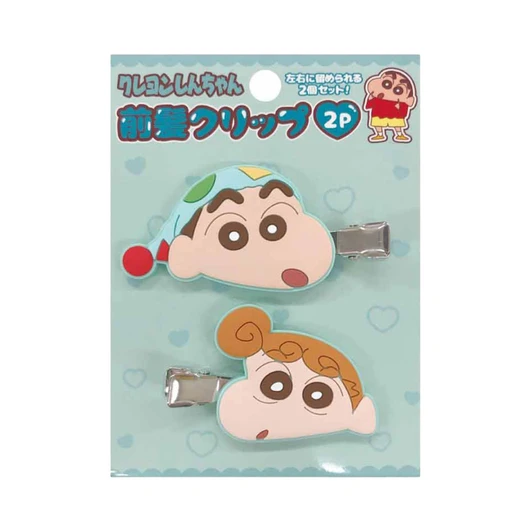 iplanning Crayon Shin Chan K7420 Front Hair Clip Two Pieces Mint Green