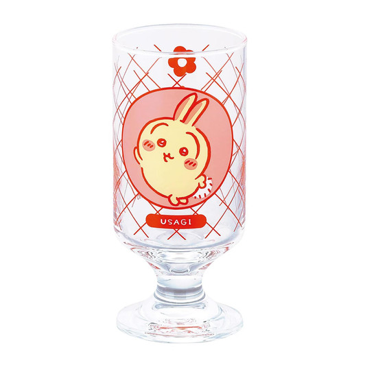 Yamaka Chiikawa Bubbly Soda Glass With Stand Rabbit