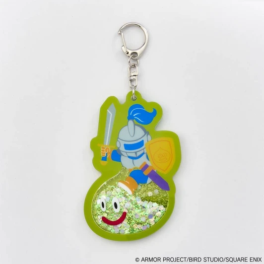 Square Enix Dragon Quest: Smile Slime Glitter Keychain - Slime Knight