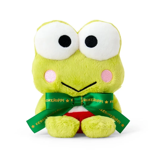 Sanrio KeroKeroKeroppi Plush Toy Character Award Second Edition Logo Ribbon 747475