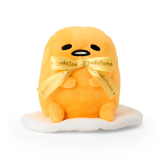 Sanrio GudeTama Plush Toy Character Award Second Edition Logo Ribbon 747661